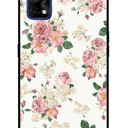 Flowers Realme 7 Pro Glass Case Back Cover by Casekaro