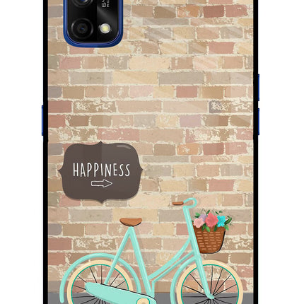 Happiness Artwork Realme 7 Pro Glass Case Back Cover by Casekaro