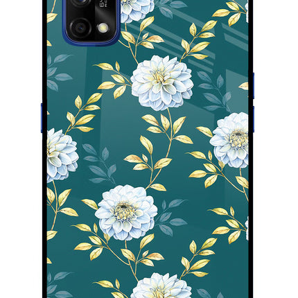 Flowers Realme 7 Pro Glass Case Back Cover by Casekaro