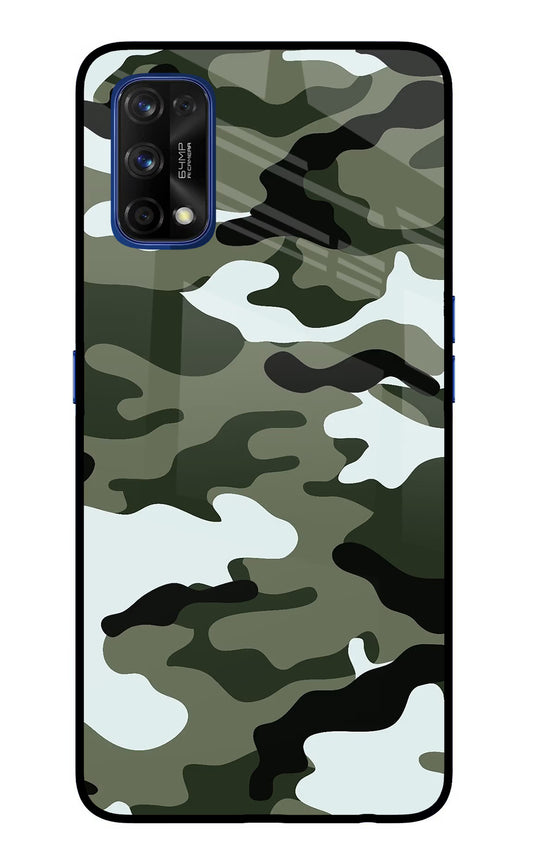 Camouflage Realme 7 Pro Glass Case