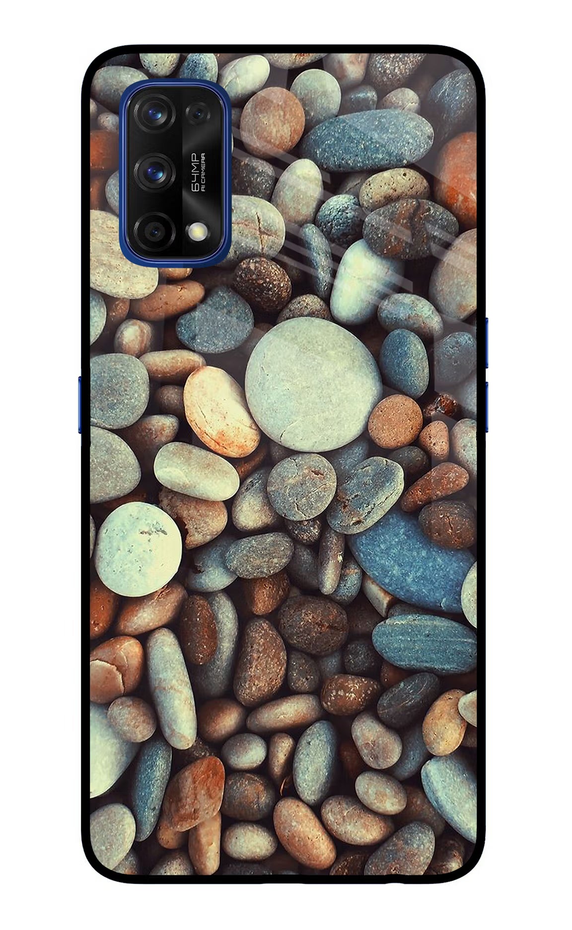 Pebble Realme 7 Pro Glass Case Back Cover by Casekaro