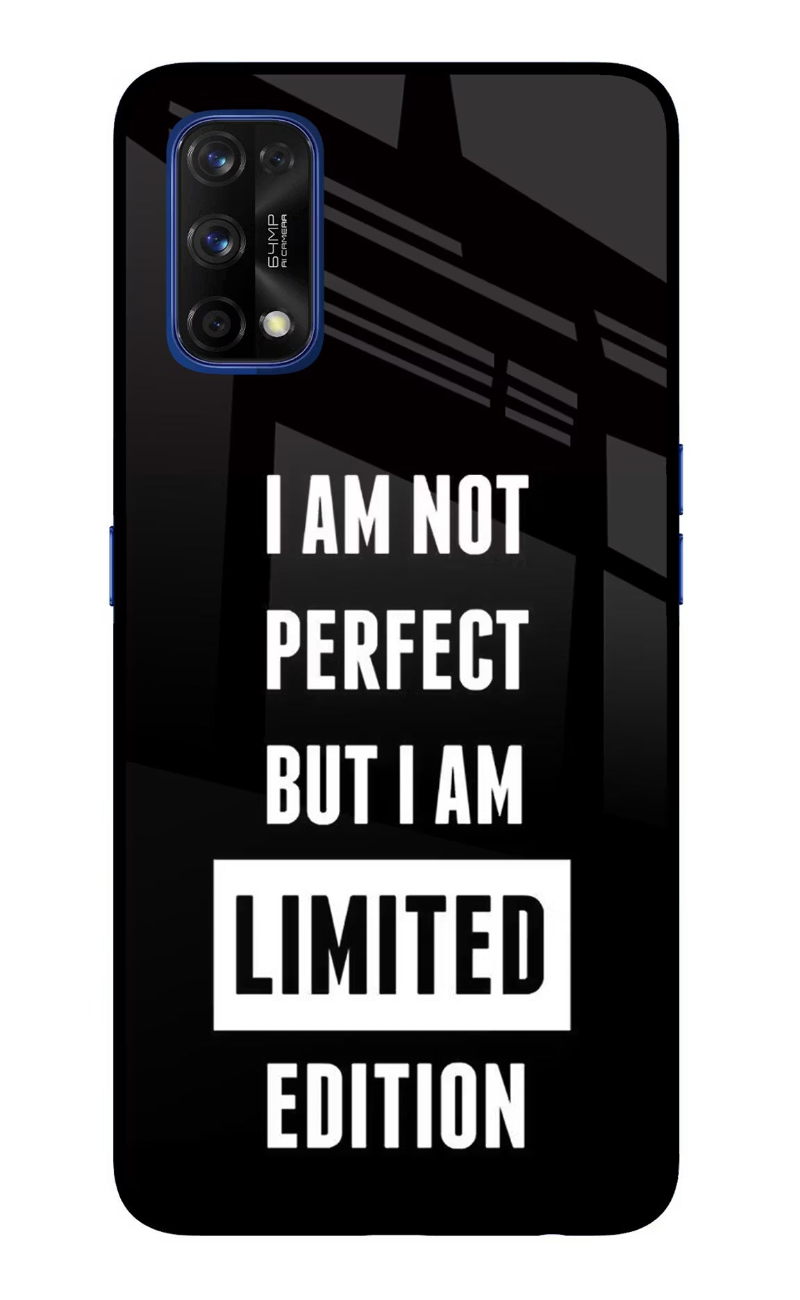 I Am Not Perfect But I Am Limited Edition Realme 7 Pro Glass Case Back Cover by Casekaro