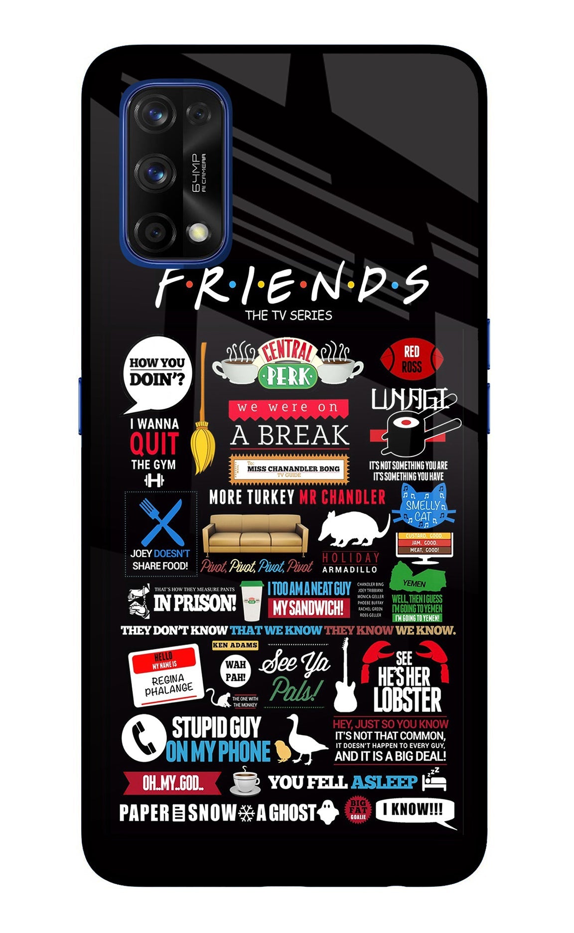 FRIENDS Realme 7 Pro Back Cover