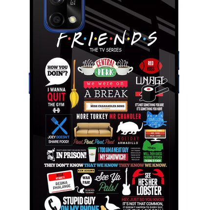 FRIENDS Realme 7 Pro Glass Case Back Cover by Casekaro