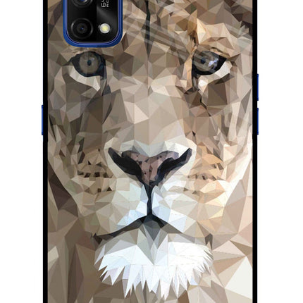 Lion Art Realme 7 Pro Glass Case Back Cover by Casekaro