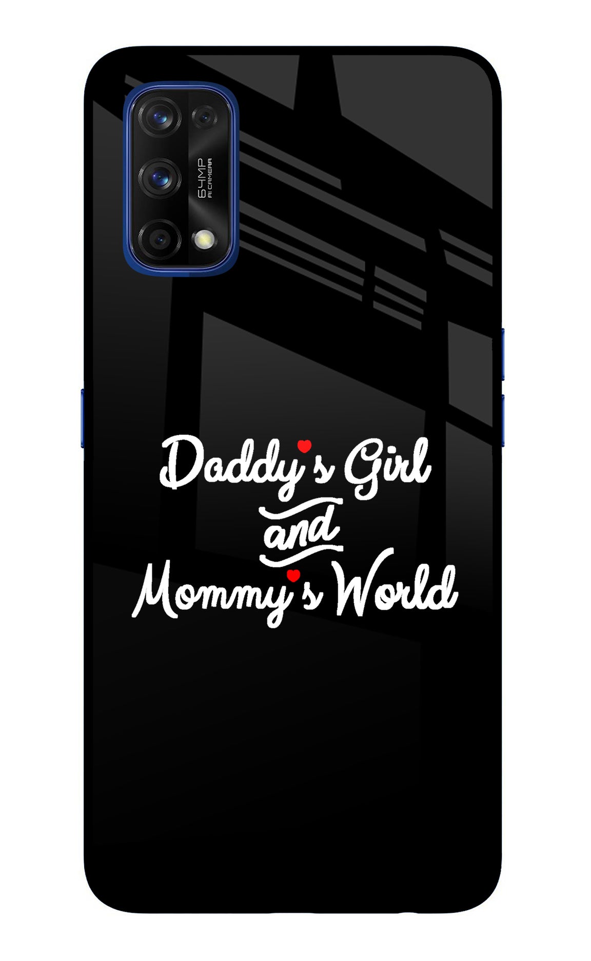 Daddy's Girl and Mommy's World Realme 7 Pro Glass Case