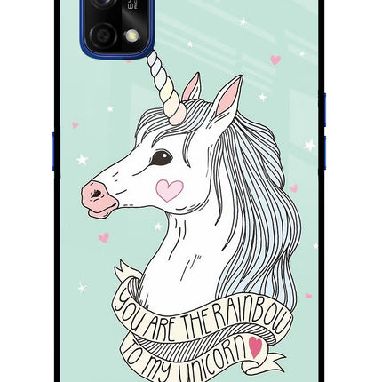 Unicorn Wallpaper Realme 7 Pro Glass Case Back Cover by Casekaro
