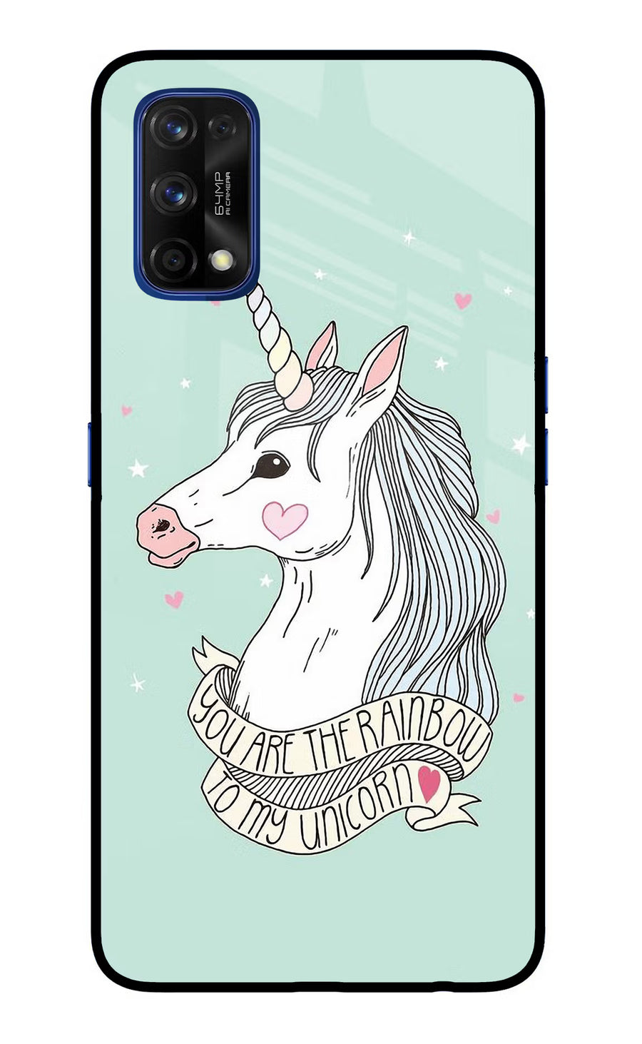Unicorn Wallpaper Realme 7 Pro Back Cover, Glass case