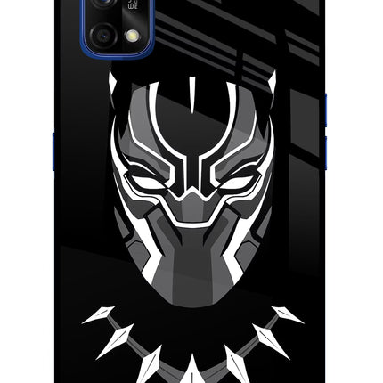 Black Panther Realme 7 Pro Glass Case Back Cover by Casekaro