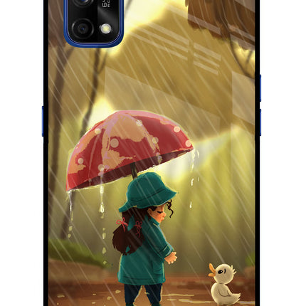 Rainy Day Realme 7 Pro Glass Case Back Cover by Casekaro