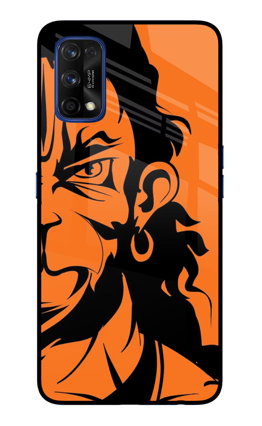 Hanuman Realme 7 Pro Back Cover, Glass case
