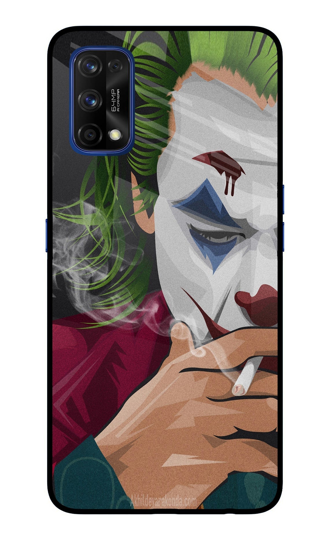 Joker Smoking Realme 7 Pro Glass Case