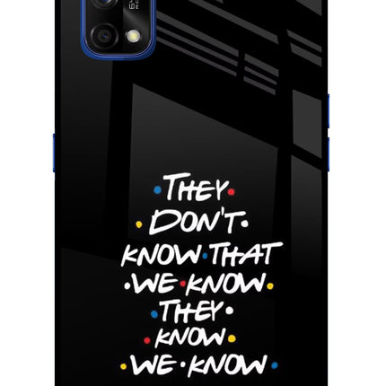 FRIENDS Dialogue Realme 7 Pro Glass Case Back Cover by Casekaro