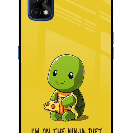 I'm on Ninja Diet Realme 7 Pro Glass Case Back Cover by Casekaro