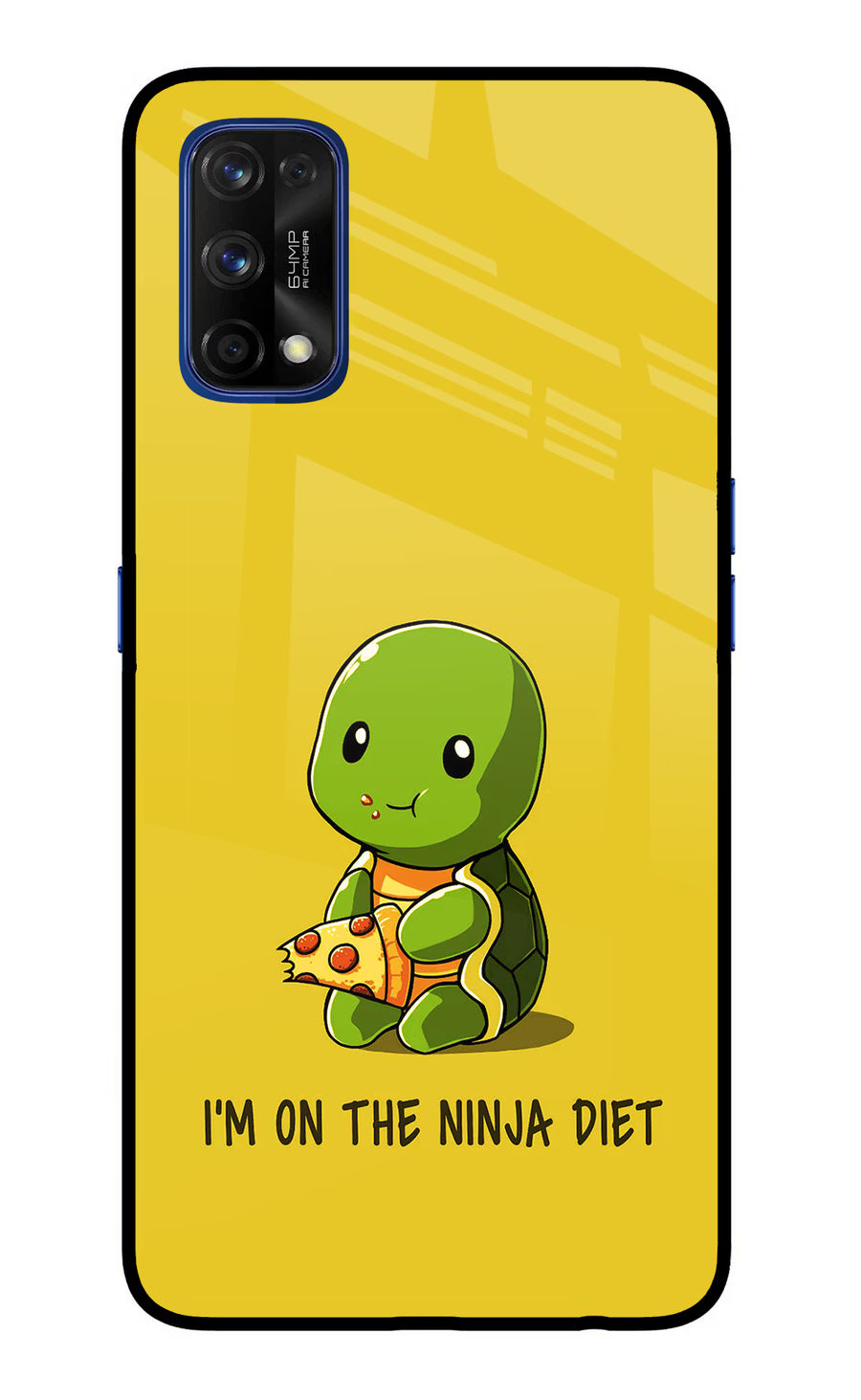 I'm on Ninja Diet Realme 7 Pro Back Cover, Glass case