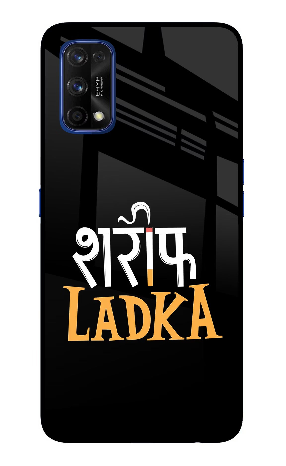 Shareef Ladka Realme 7 Pro Glass Case Back Cover by Casekaro