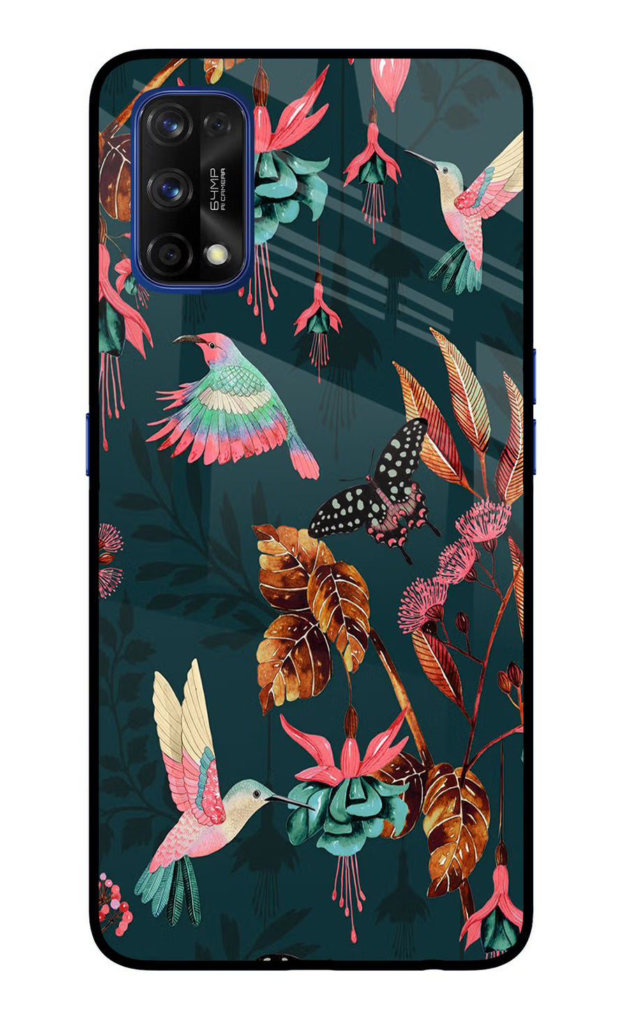Birds Realme 7 Pro Back Cover, Glass case