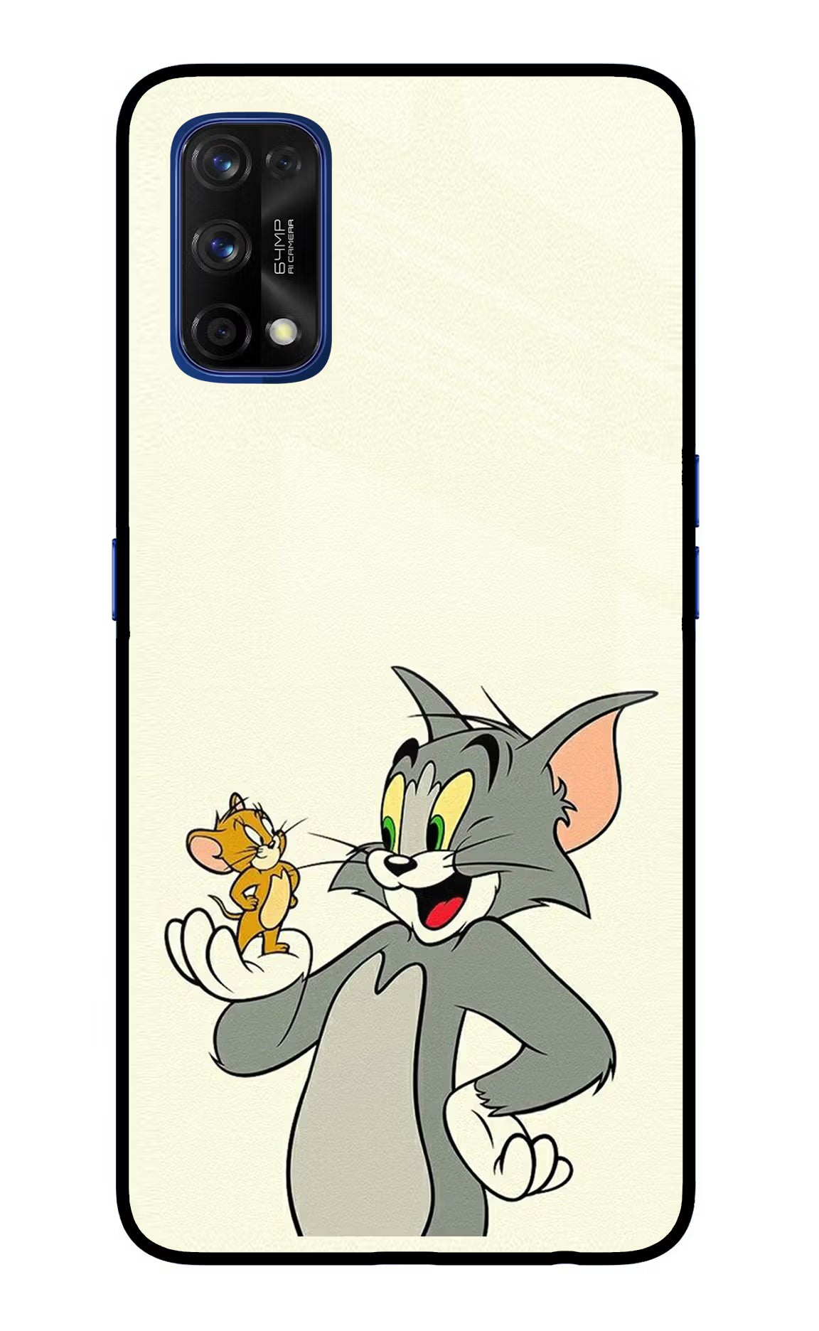Tom & Jerry Realme 7 Pro Glass Case Back Cover by Casekaro