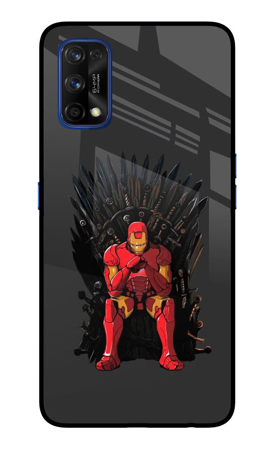 Ironman Throne Realme 7 Pro Back Cover, Glass case