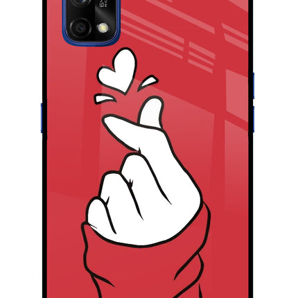 Korean Love Sign Realme 7 Pro Glass Case