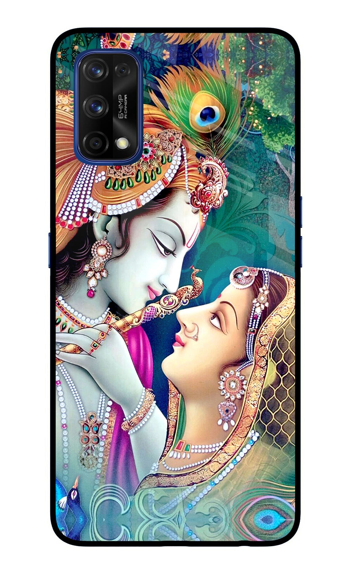 Lord Radha Krishna Realme 7 Pro Glass Case