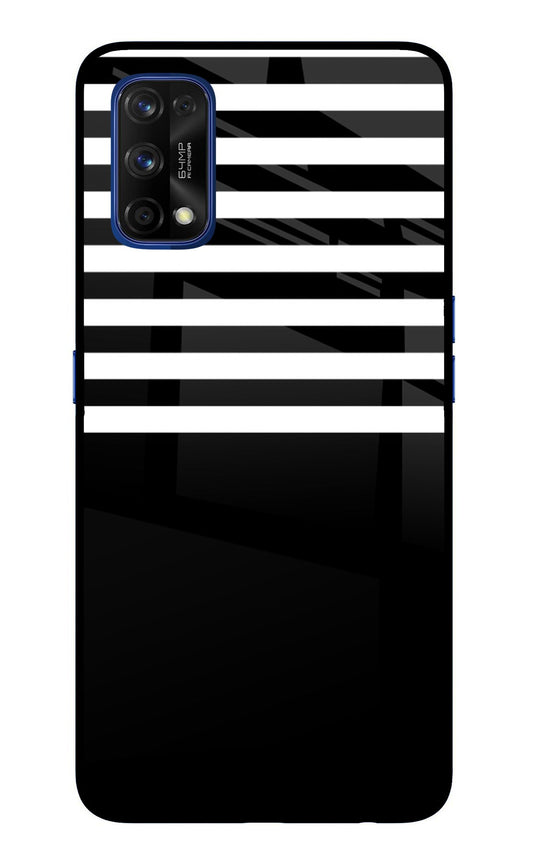 Black and White Print Realme 7 Pro Glass Case