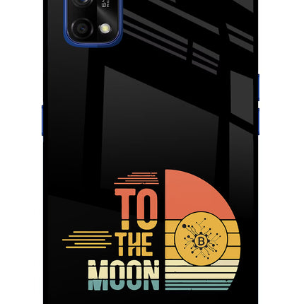 To the Moon Realme 7 Pro Glass Case Back Cover by Casekaro