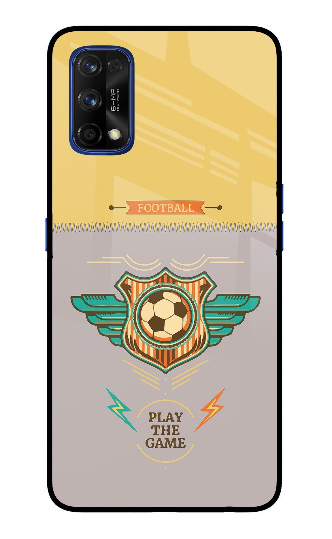 Football Realme 7 Pro Glass Case