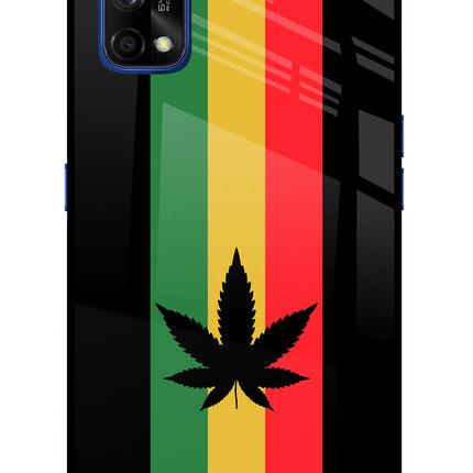 Weed Flag Realme 7 Pro Glass Case Back Cover by Casekaro