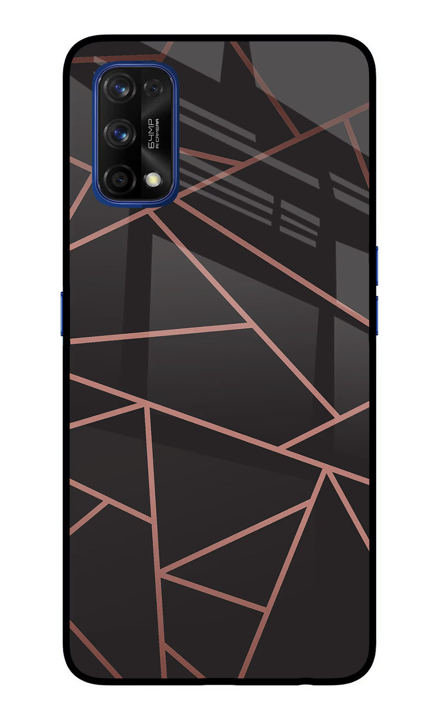 Geometric Pattern Realme 7 Pro Back Cover, Glass case