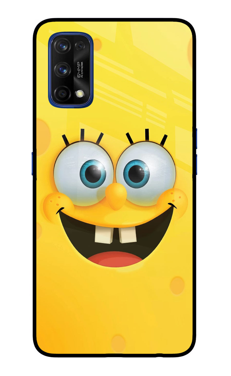 Sponge 1 Realme 7 Pro Back Cover, Glass case