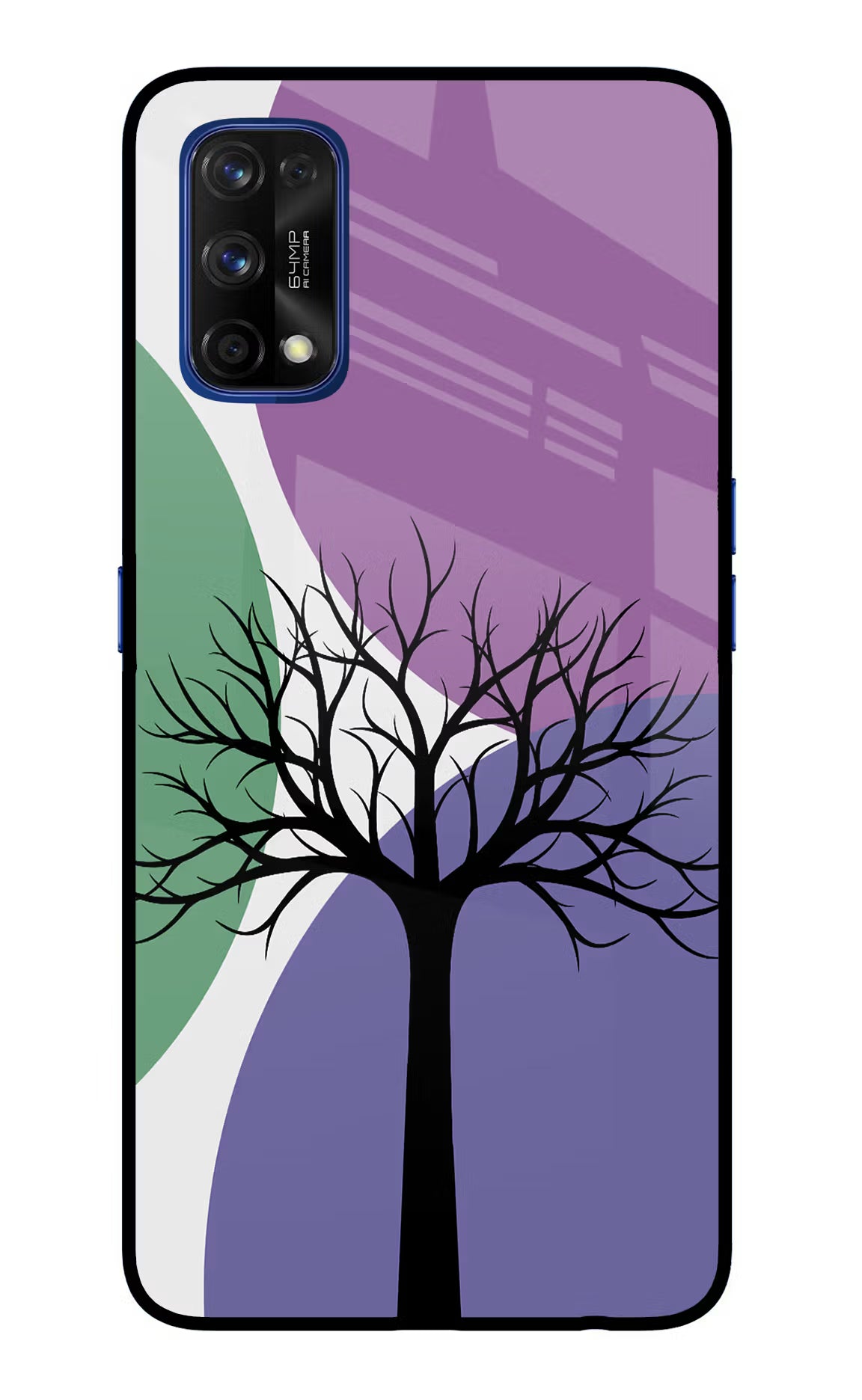 Tree Art Realme 7 Pro Glass Case Back Cover by Casekaro