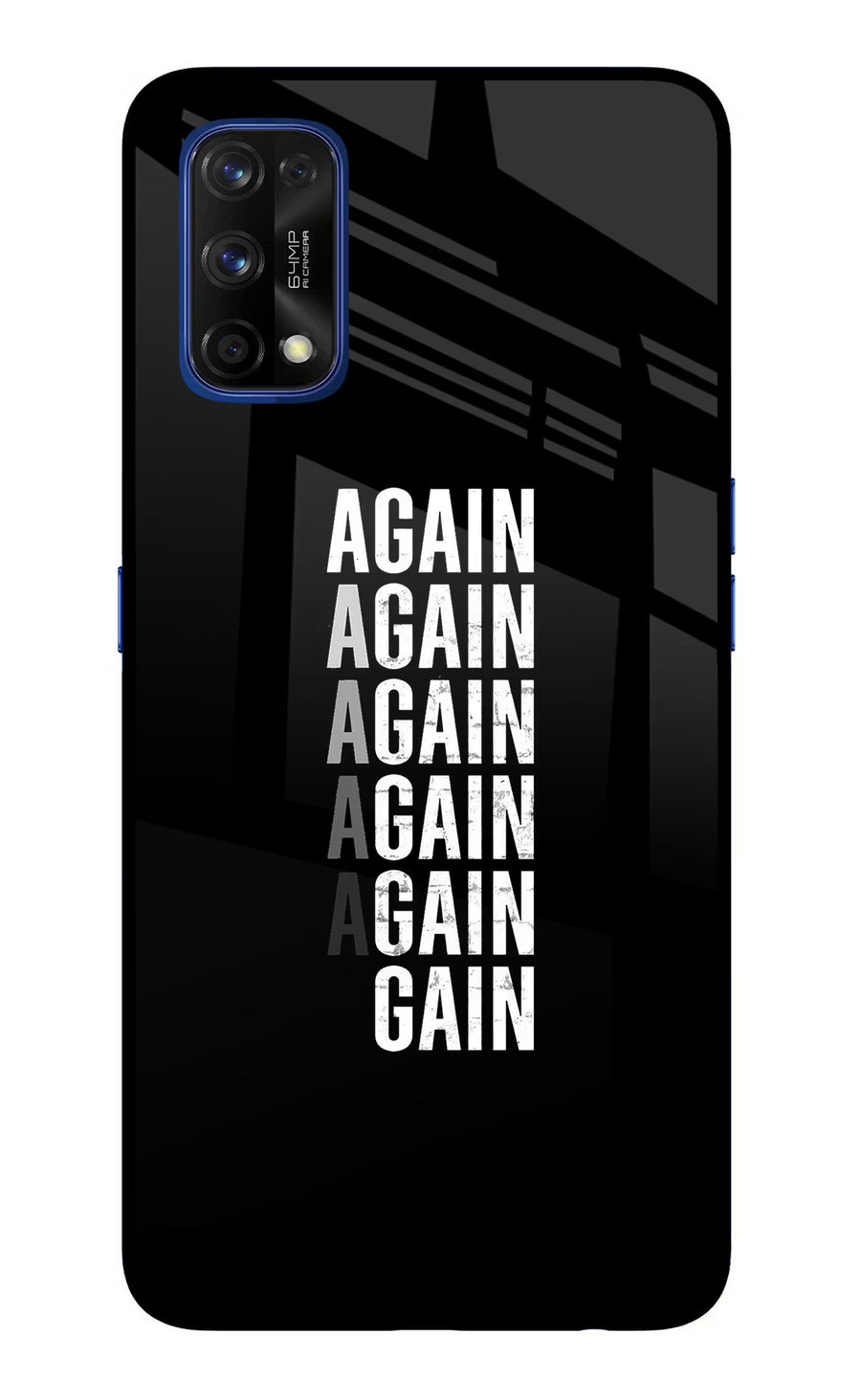 Again Again Gain Realme 7 Pro Back Cover, Glass case