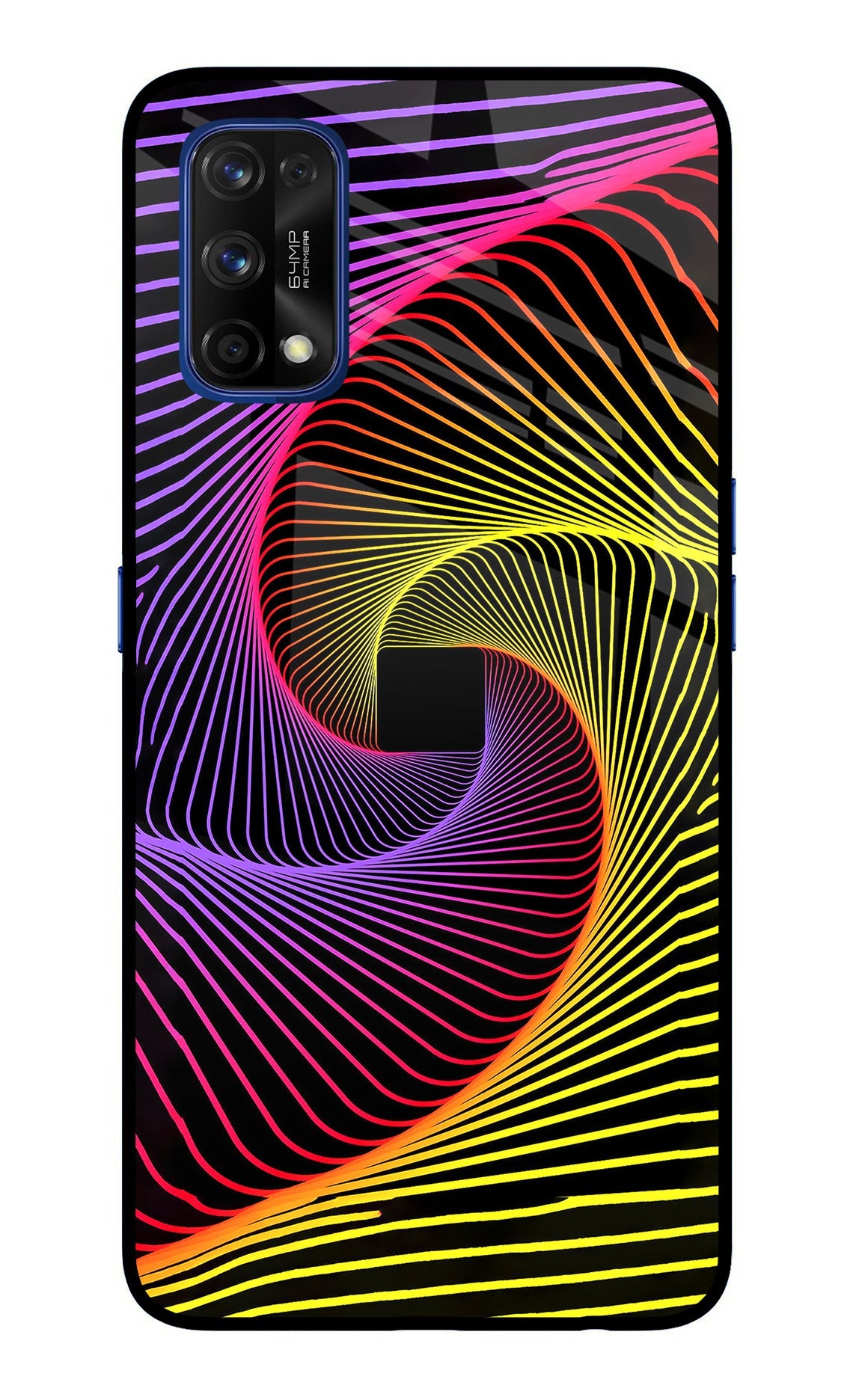 Colorful Strings Realme 7 Pro Glass Case