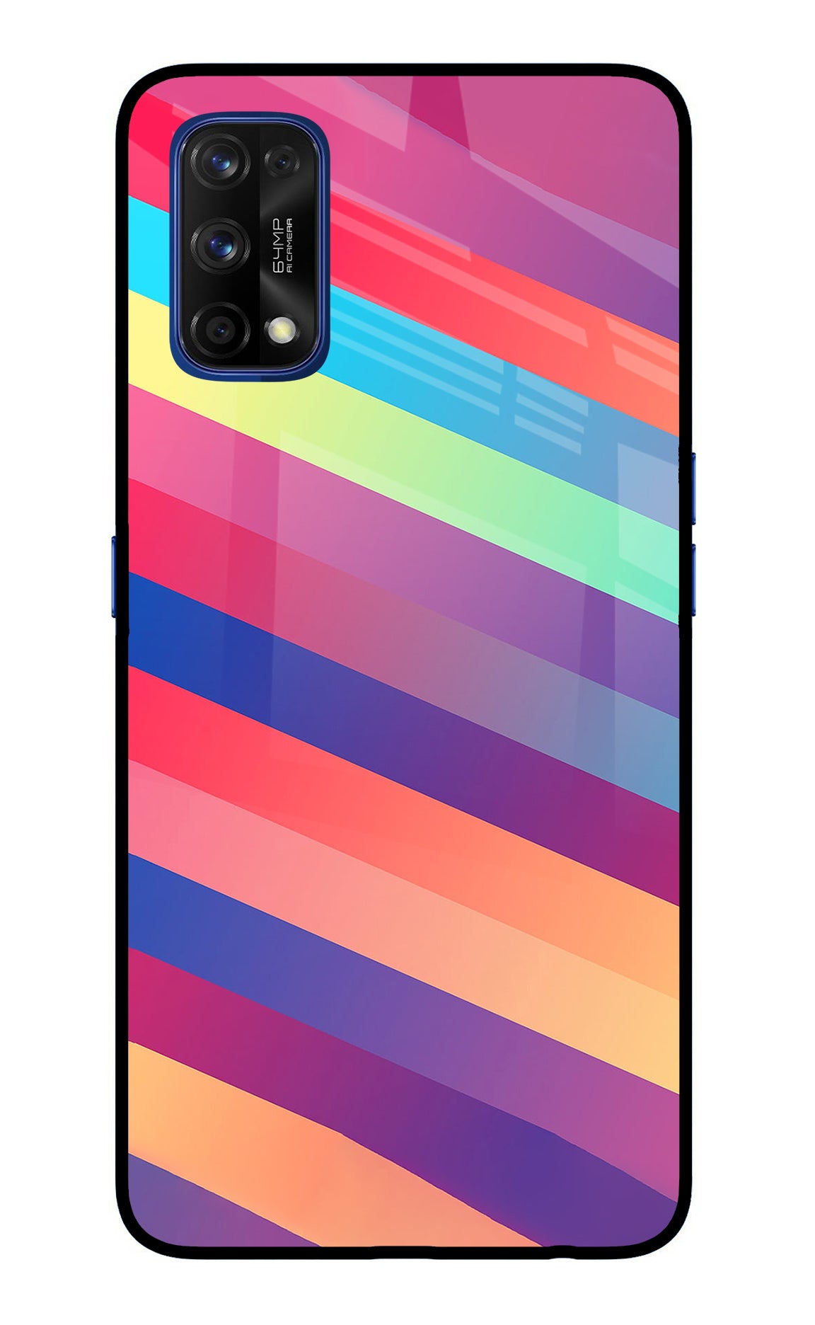 Stripes color Realme 7 Pro Back Cover