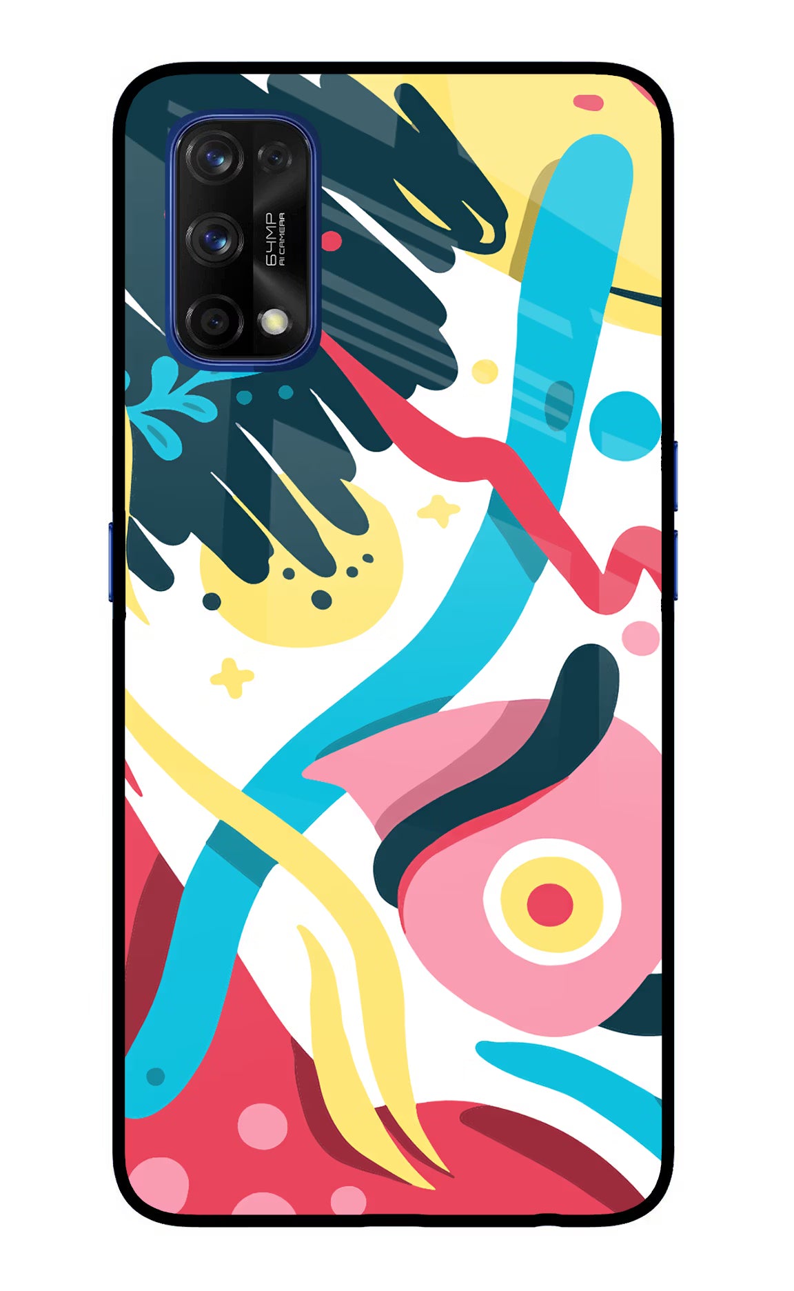 Trippy Realme 7 Pro Glass Case Back Cover by Casekaro