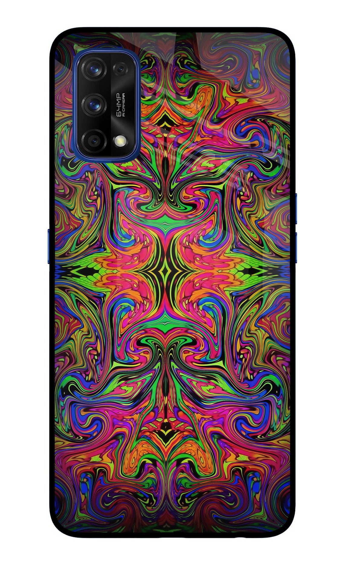 Psychedelic Art Realme 7 Pro Glass Case