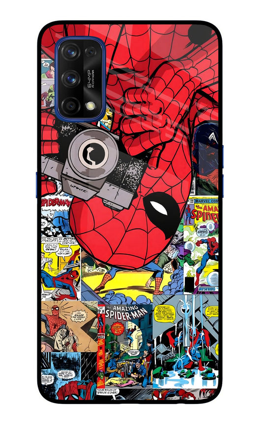 Spider Man Realme 7 Pro Glass Case