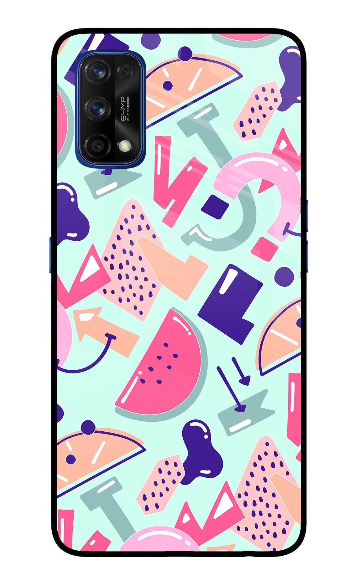 Doodle Pattern Realme 7 Pro Back Cover