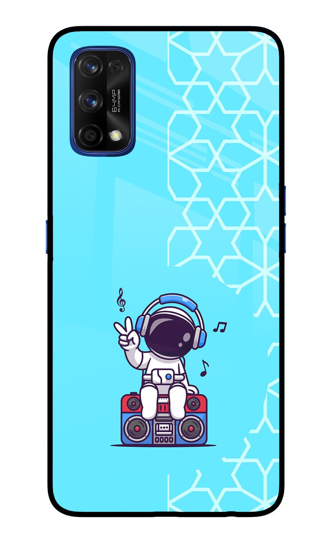 Cute Astronaut Chilling Realme 7 Pro Back Cover