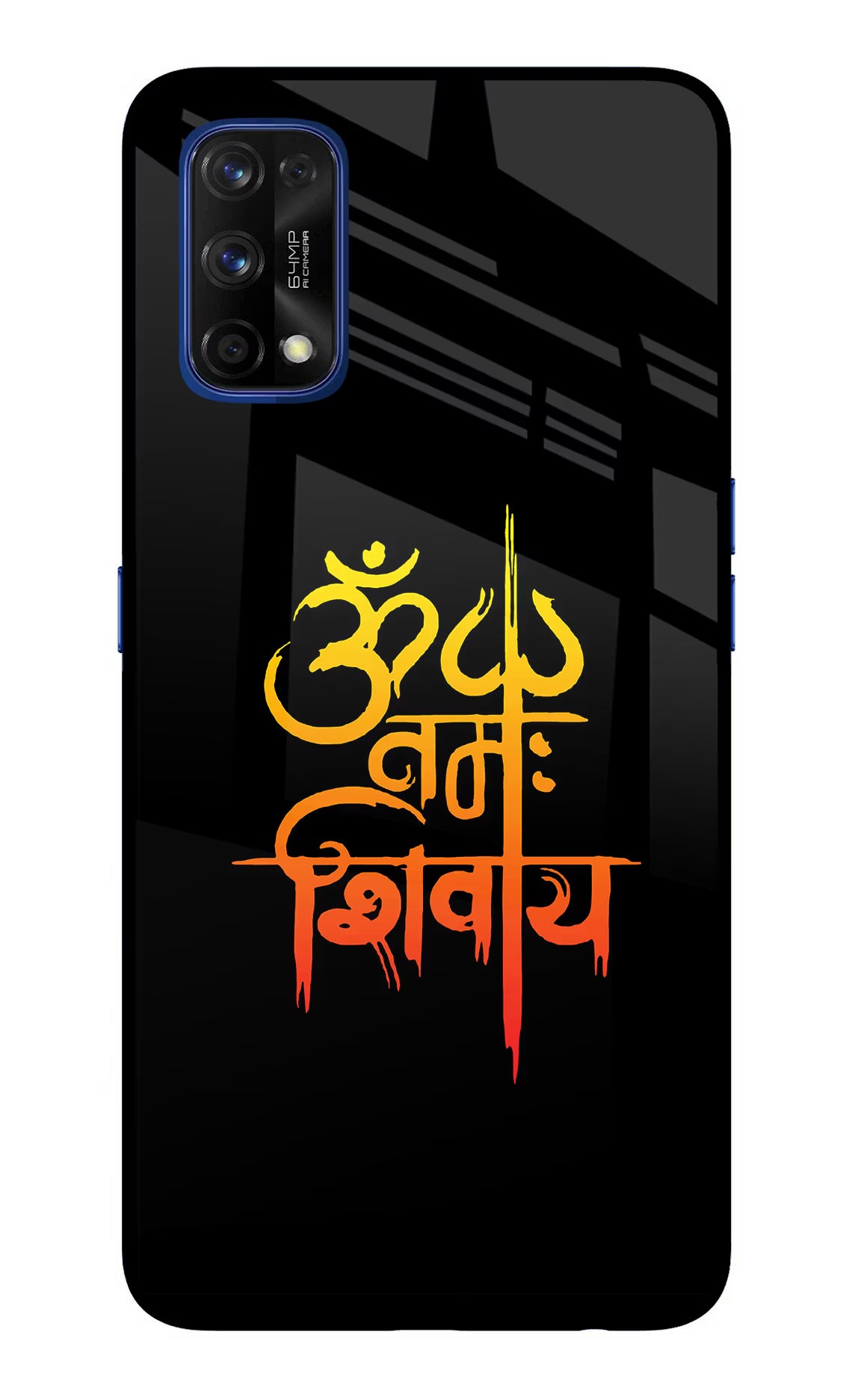 Om Namah Shivay Realme 7 Pro Glass Case Back Cover by Casekaro