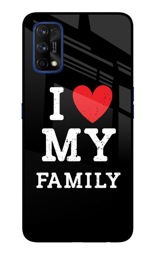 I Love My Family Realme 7 Pro Glass Case