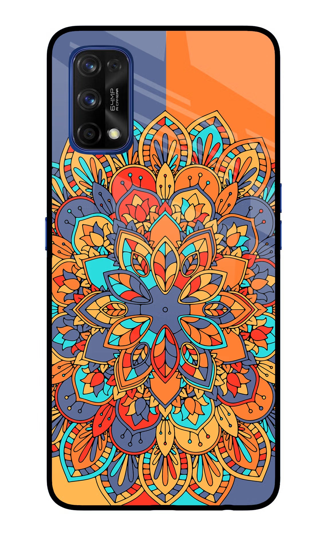 Color Mandala Realme 7 Pro Glass Case