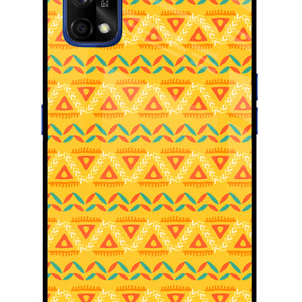 Tribal Pattern Realme 7 Pro Glass Case Back Cover by Casekaro