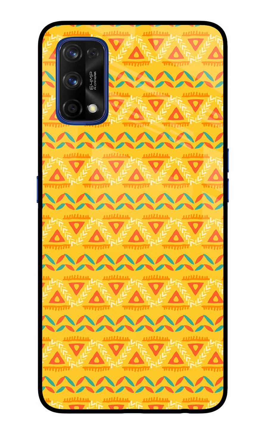 Tribal Pattern Realme 7 Pro Back Cover, Glass case