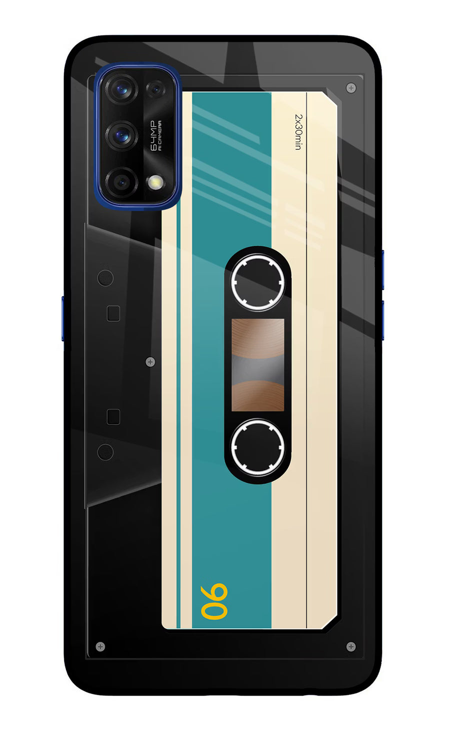 Cassette Realme 7 Pro Back Cover, Glass case