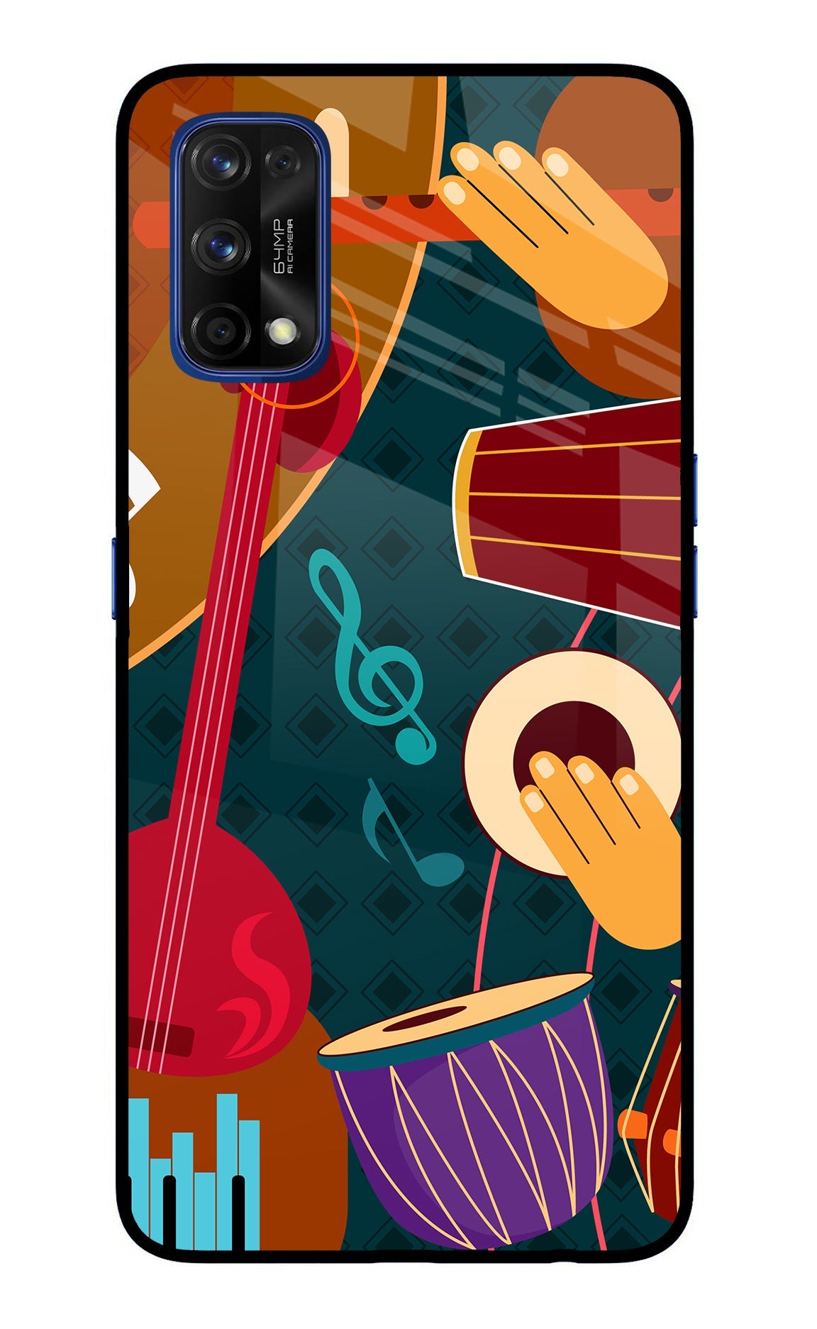 Music Instrument Realme 7 Pro Glass Case