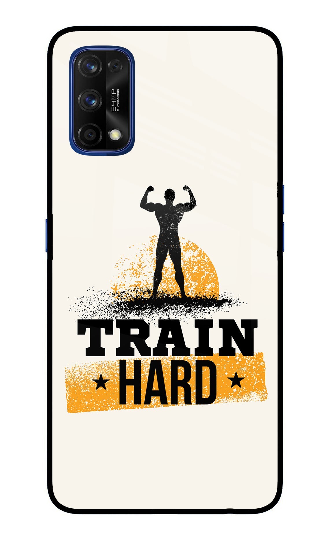 Train Hard Realme 7 Pro Glass Case