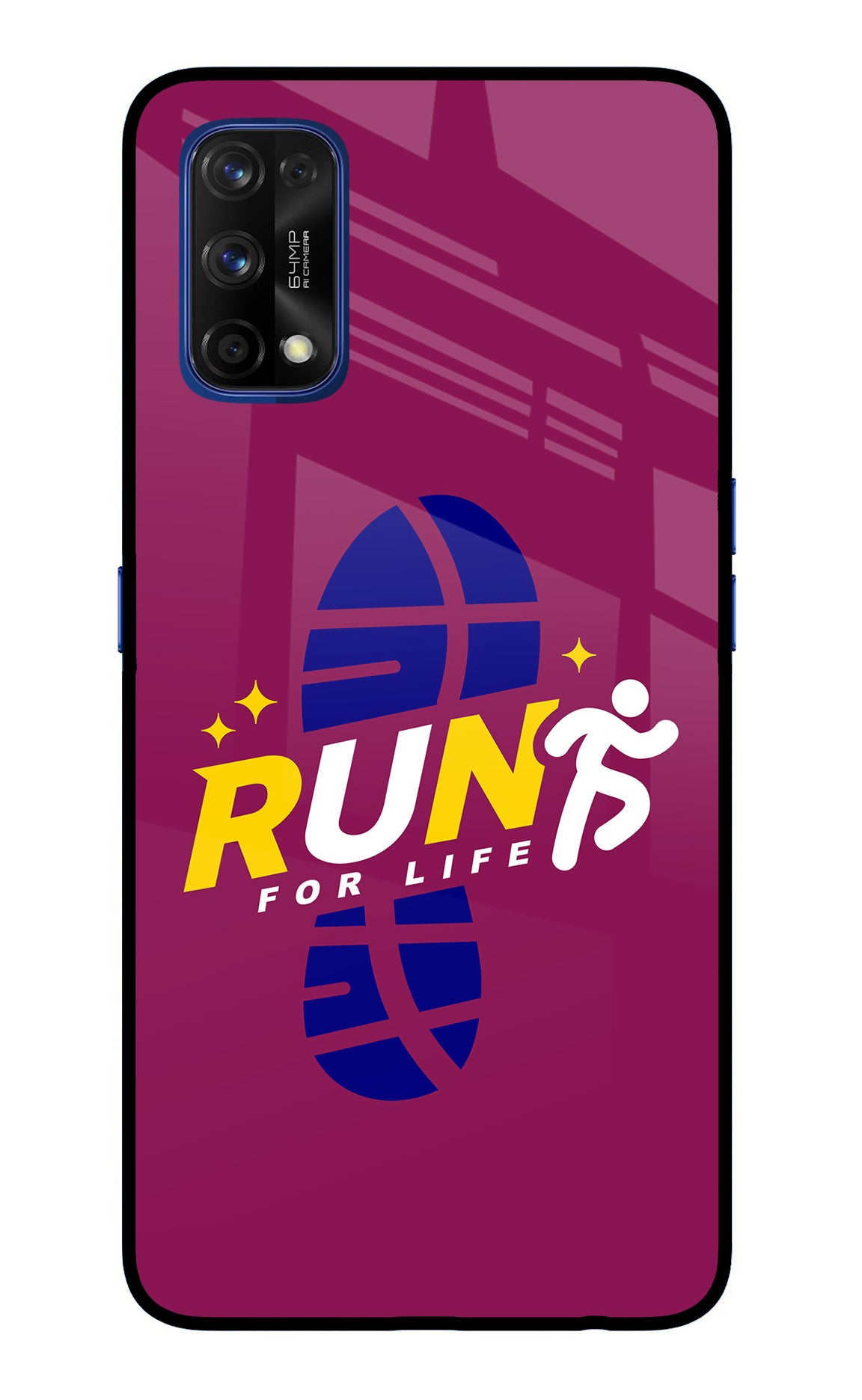 Run for Life Realme 7 Pro Glass Case