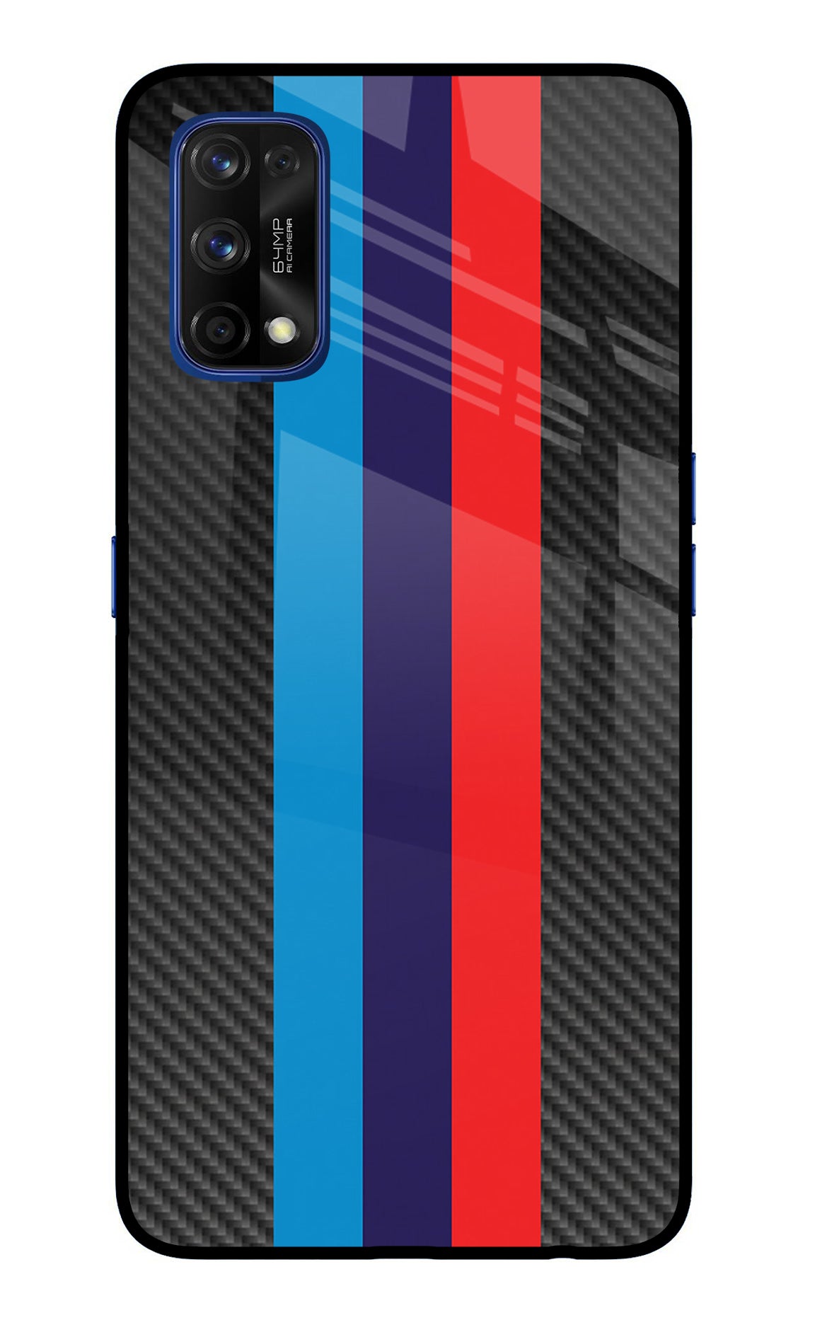 BMW Stripes Pattern Realme 7 Pro Glass Case